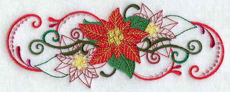 Poinsettia Glitz Border