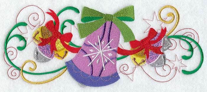 Christmas Bell Glitz Border