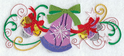 Christmas Bell Glitz Border