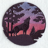 Wolf Silhouette at Sunset