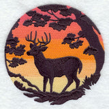 Deer Silhouette at Sunset