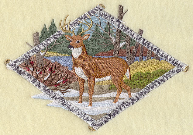 Birchbark Diamond Deer