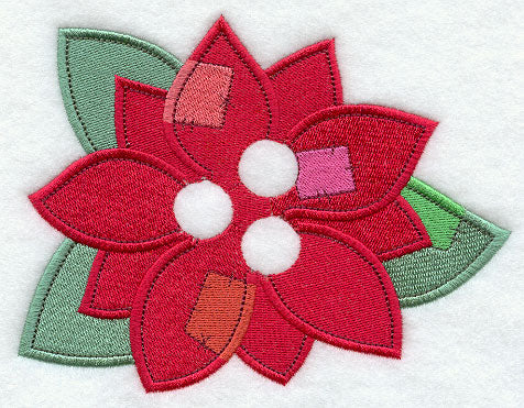 Button Poinsettia (Add Buttons)