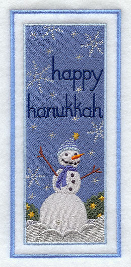 Happy Hanukkah Snowman