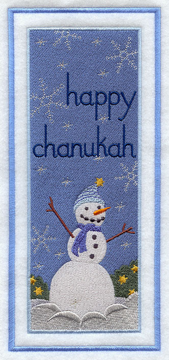 Happy Chanukah Snowman