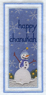 Happy Chanukah Snowman