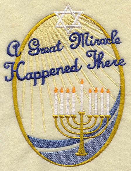 A Great Miracle Happened There Menorah