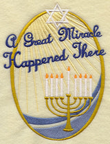 A Great Miracle Happened There Menorah