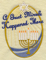 A Great Miracle Happened There Menorah