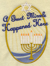 A Great Miracle Happened Here Menorah