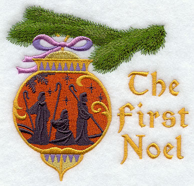 Silhouette Ornament - The First Noel