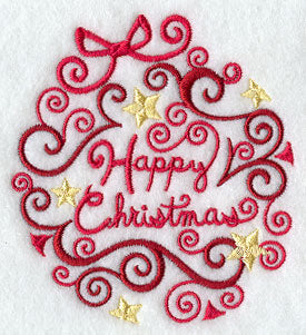 Season's Tidings Ornament - Happy Christmas