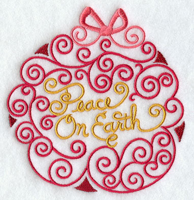 Season's Tidings Ornament - Peace on Earth