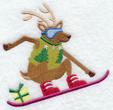 Snow Board Reindeer