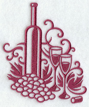 Wine and Dine Damask