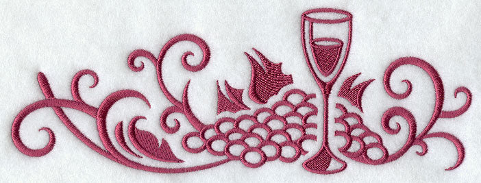 Wine and Dine Damask Border