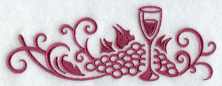 Wine and Dine Damask Border