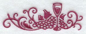 Wine and Dine Damask Border