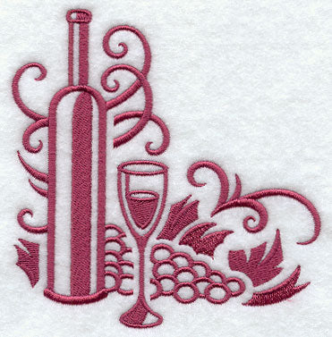 Wine and Dine Damask Corner