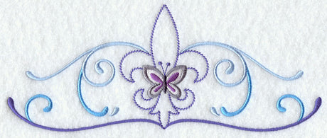 Fleur-de-lis and Butterfly Border
