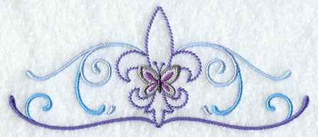 Fleur-de-lis and Butterfly Border