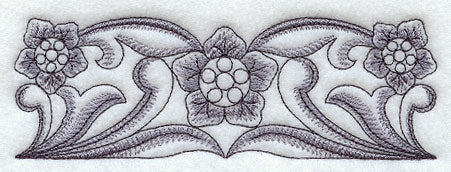 Antique Flowers Border