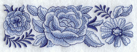 Delft Blue Country Kitchen Border