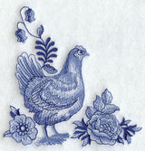 Delft Blue Country Kitchen Corner - Hen
