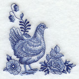 Delft Blue Country Kitchen Corner - Hen