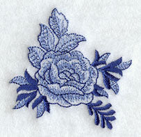 Delft Blue Country Rose Corner