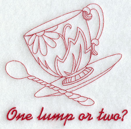 One Lump or Two? (Redwork)