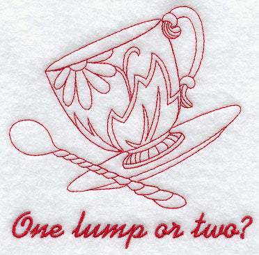 One Lump or Two? (Redwork)