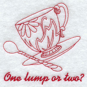 One Lump or Two? (Redwork)