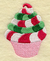 Peppermint Stripe Cupcake