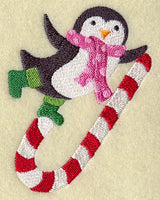 Penguin with Candy Cane