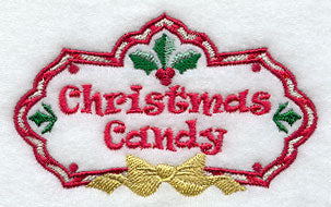 Christmas Candy Label