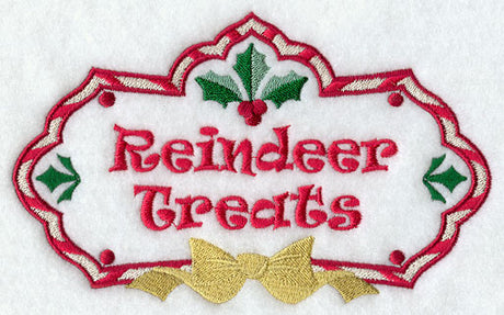 Reindeer Treats Label