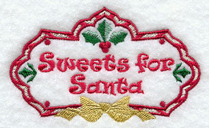 Sweets for Santa Label
