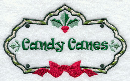 Candy Canes Label