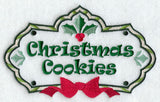 Christmas Cookies Label