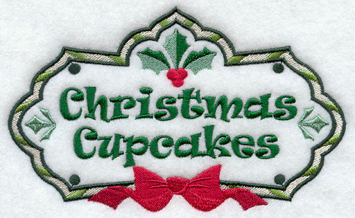 Christmas Cupcakes Label