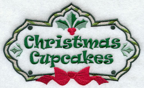 Christmas Cupcakes Label