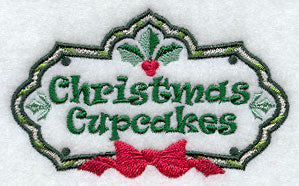 Christmas Cupcakes Label