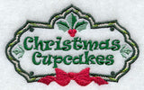 Christmas Cupcakes Label