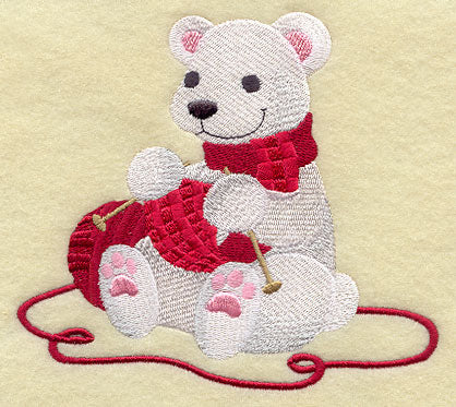 Knitting Polar Bear