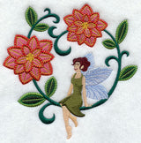 Jacobean Christmas Fairy - Poinsettia