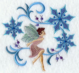 Jacobean Christmas Fairy - Wintry Flowers