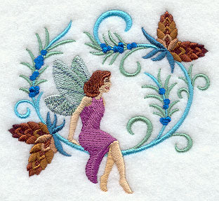 Jacobean Christmas Fairy - Pine Cones