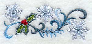 Jacobean Christmas Fairy Border