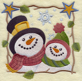 Cozy Country Snowmen - Stargazing